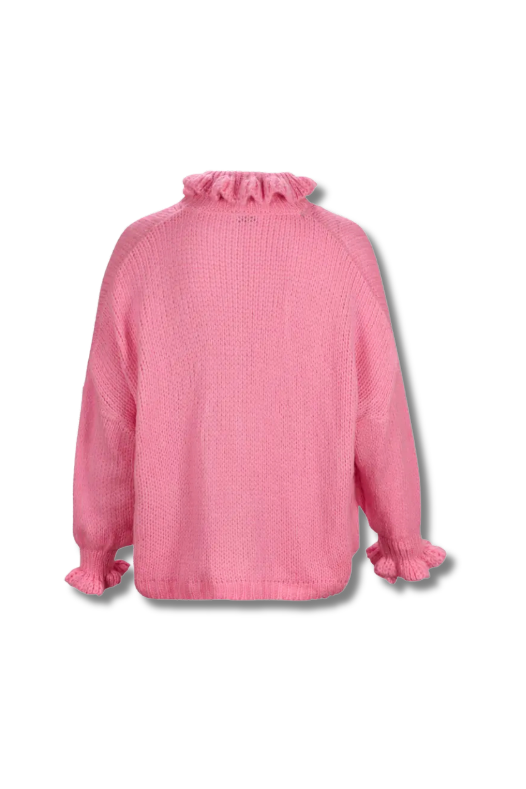 EMELY – Weicher Strick-Cardigan mit Rüschen